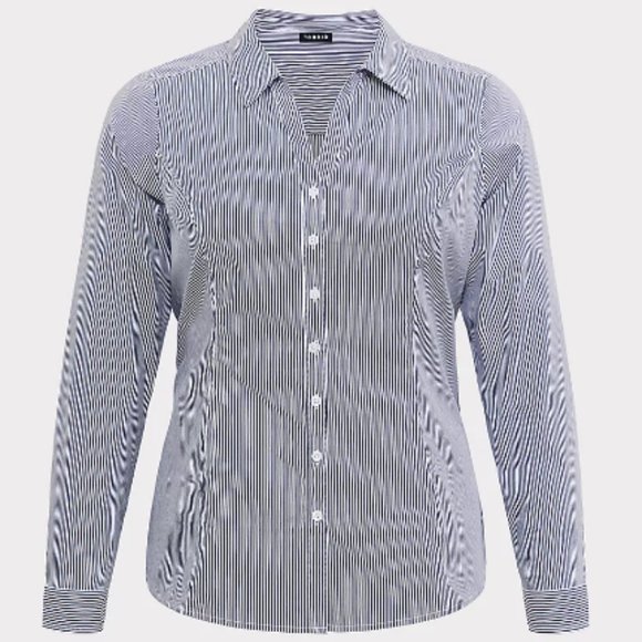Torrid poplin button front shirt sz2x - Picture 2 of 12